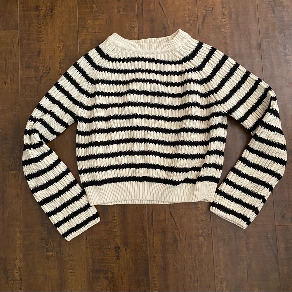 Zara striped cotton sweater